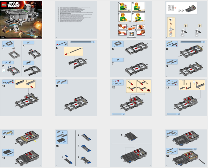 LEGO First Order Transporter Instructions 75103  Star Wars   The Force Awakens