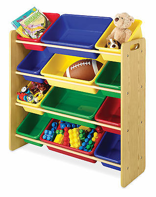 primary color toy bin organizer